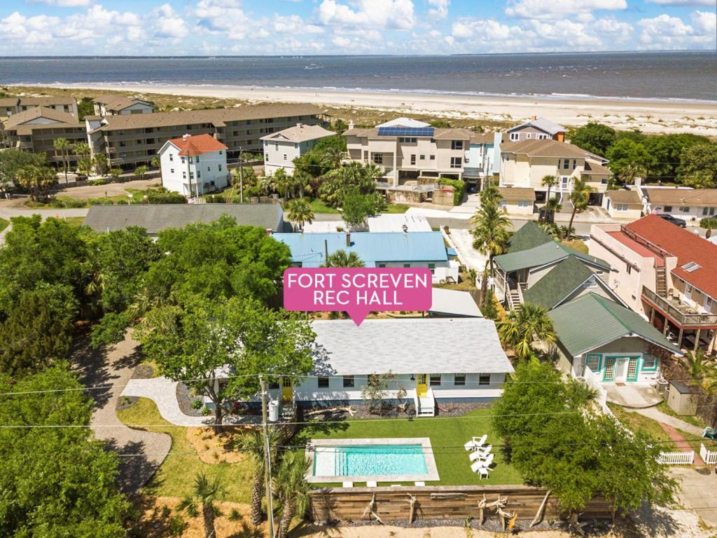 티베아일랜드 Fort Screven Rec Hall 빌라 외부 사진
